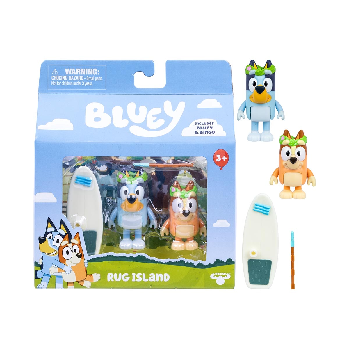 Pack de 2 Figuras Bluey La Isla Alfombra 11