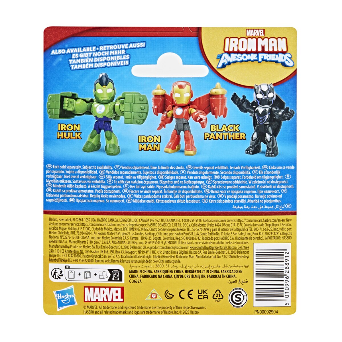 Figuras de acción Iron Man and his Awesome Friends Marvel Hasbro 12