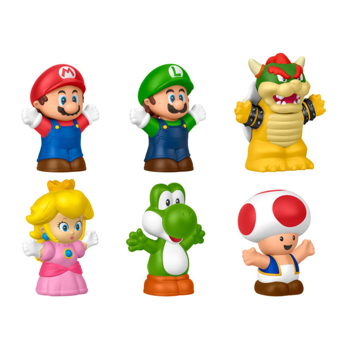 Fisher-Price - Set 6 figuras Super Mario Little People Fisher-Price.