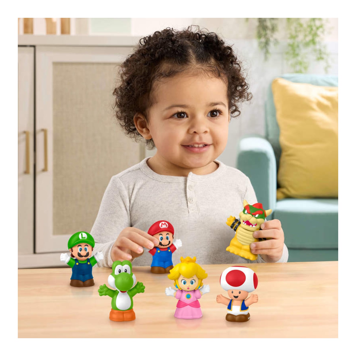 Imagen 2 de Set 6 figuras Super Mario Little People Fisher-Price