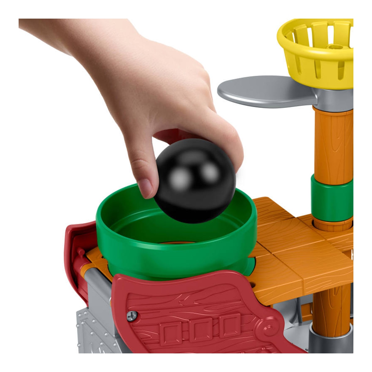 Conjunto de juego de barco de Bowser con figura Fisher-Price Little People My Mario 5