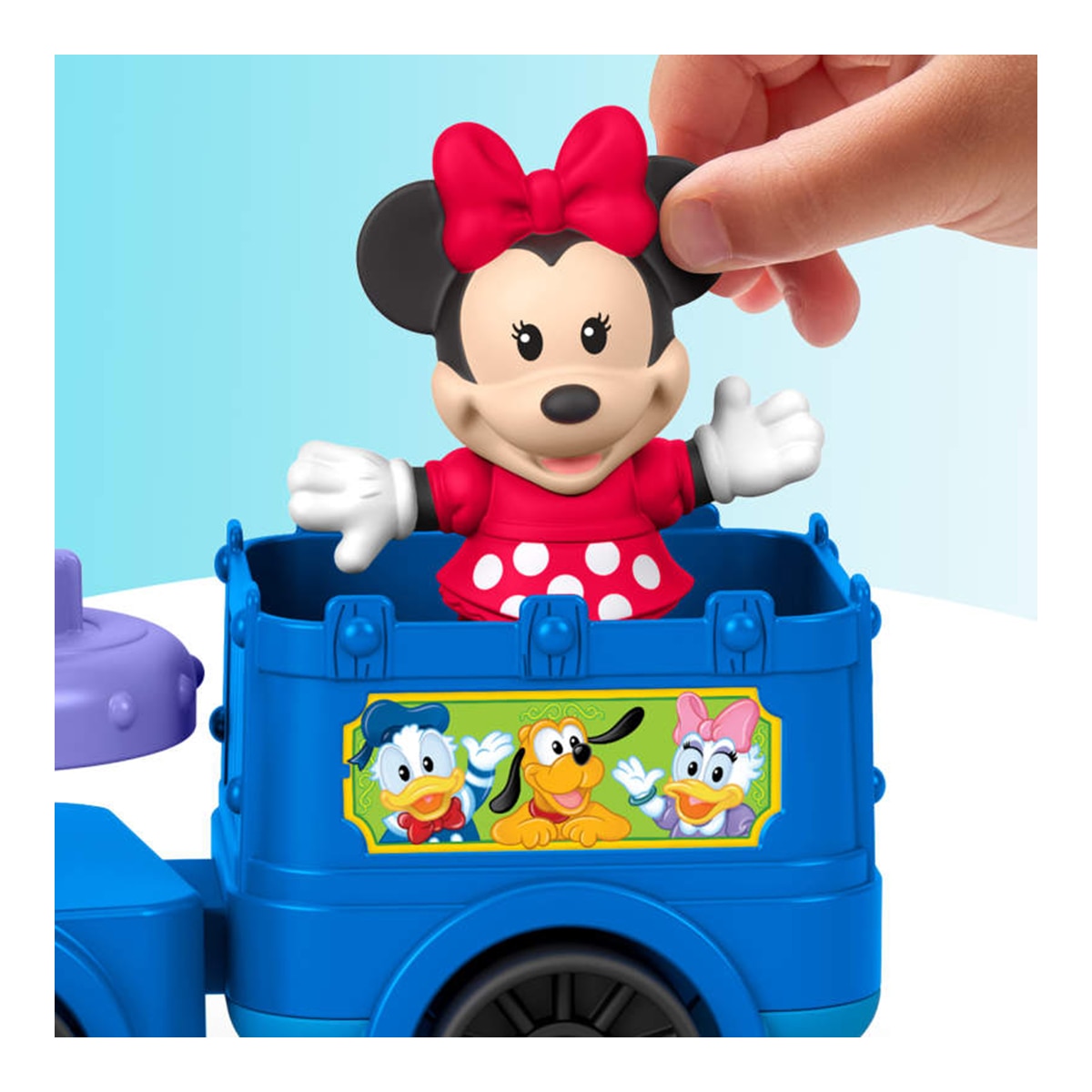 Tren musical de Mickey y Minnie con 2 figuras para juego de imitación Little People Disney Jr Fisher-Price 3