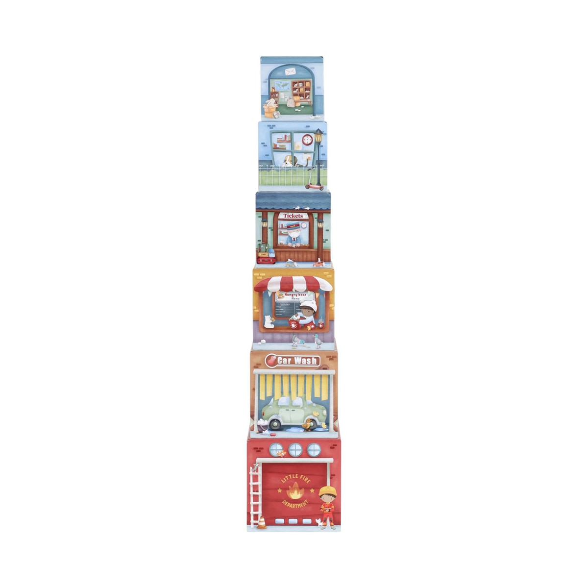 Imagen 0 de Torre encajable ciudad con coches Little Dutch