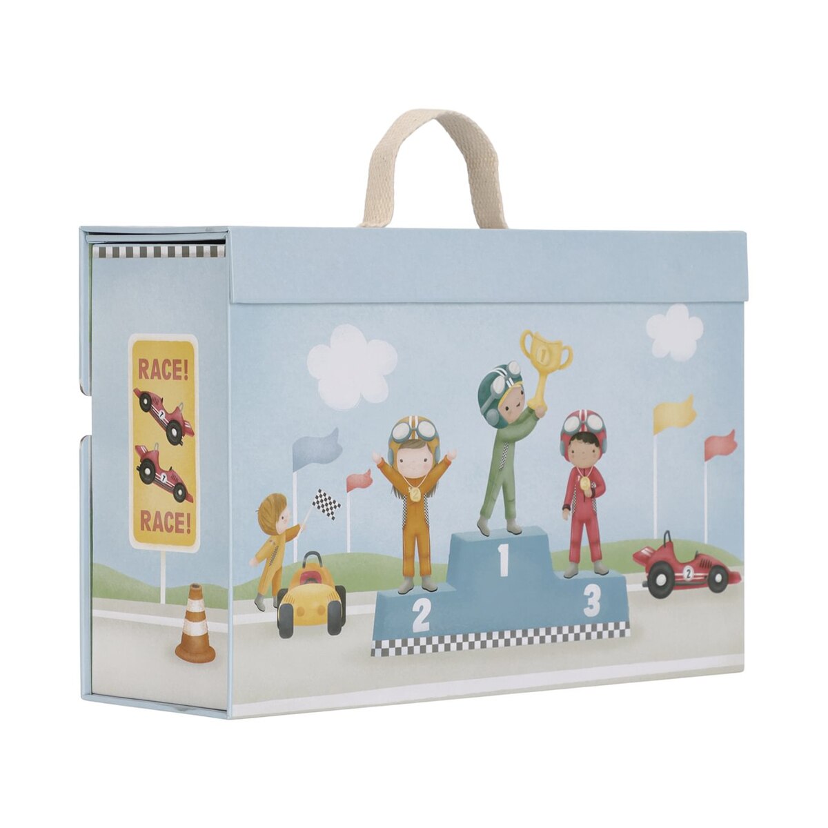 Caja de juego con pista carreras FSC Little Duch 2
