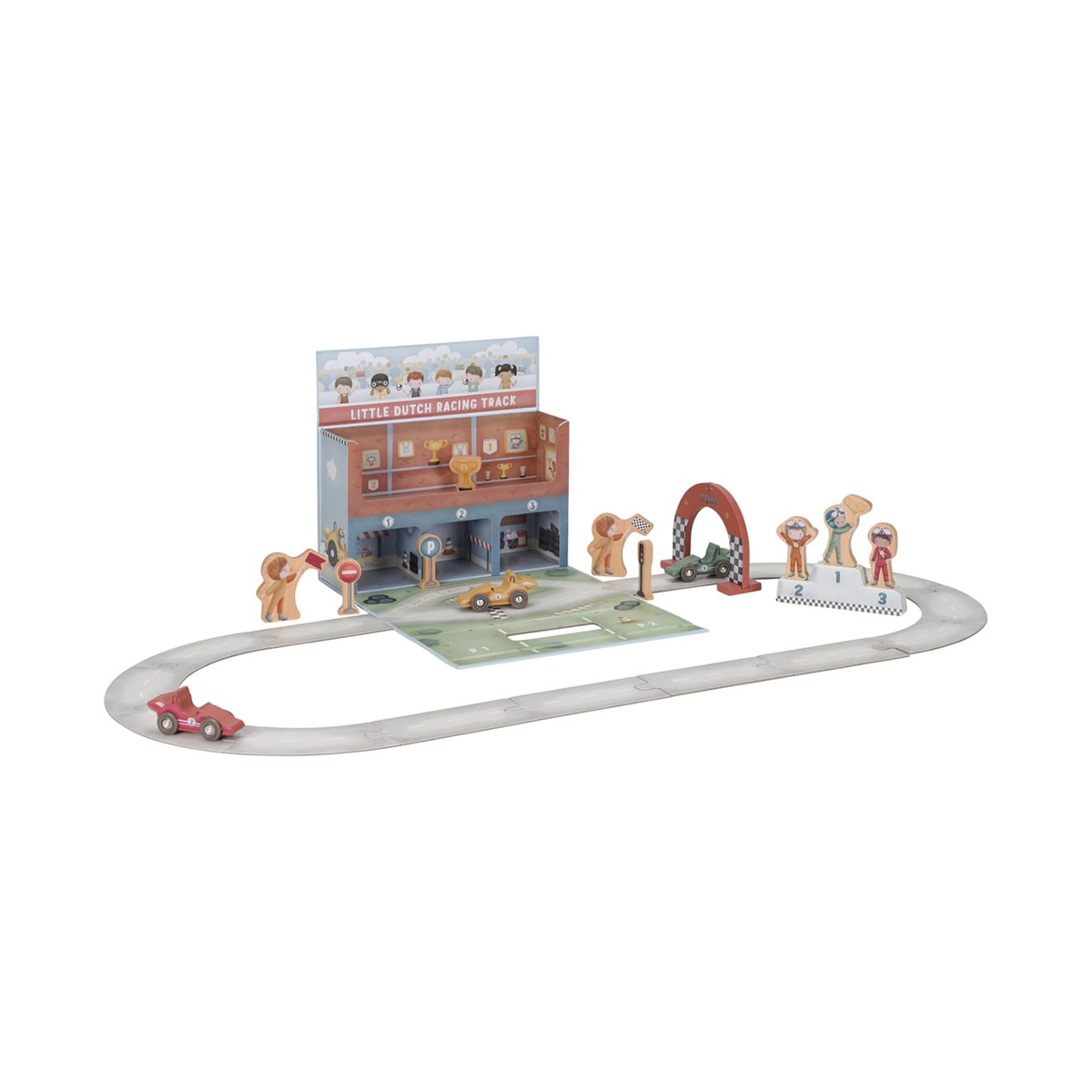 Caja de juego con pista carreras FSC Little Duch 3