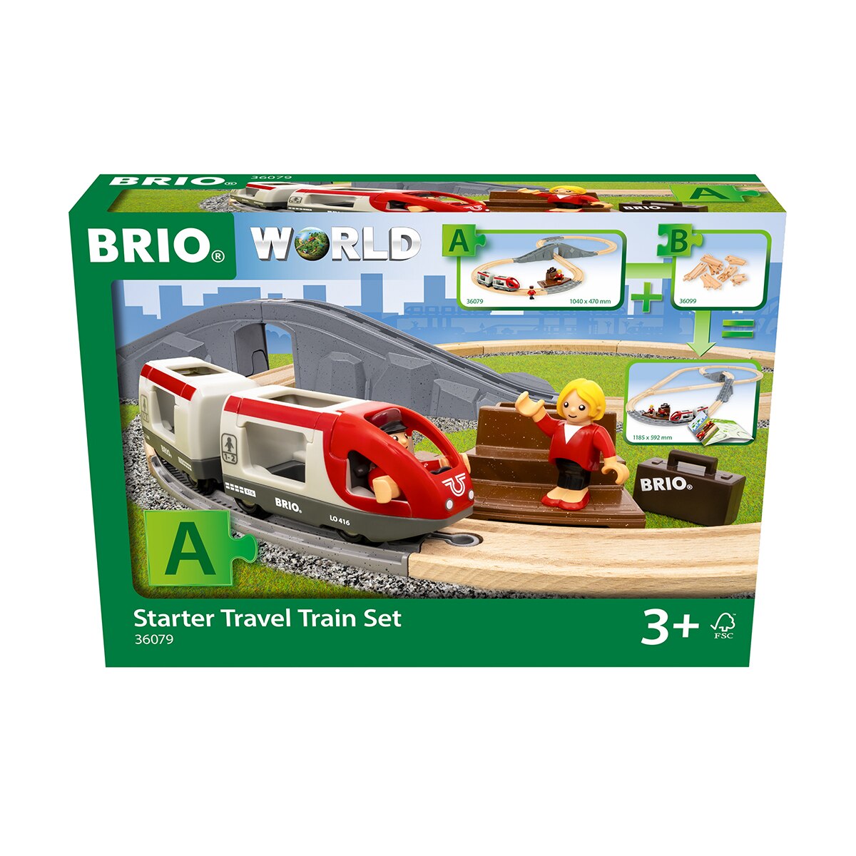 Imagen 2 de Set ferroviario de viaje básico BRIO