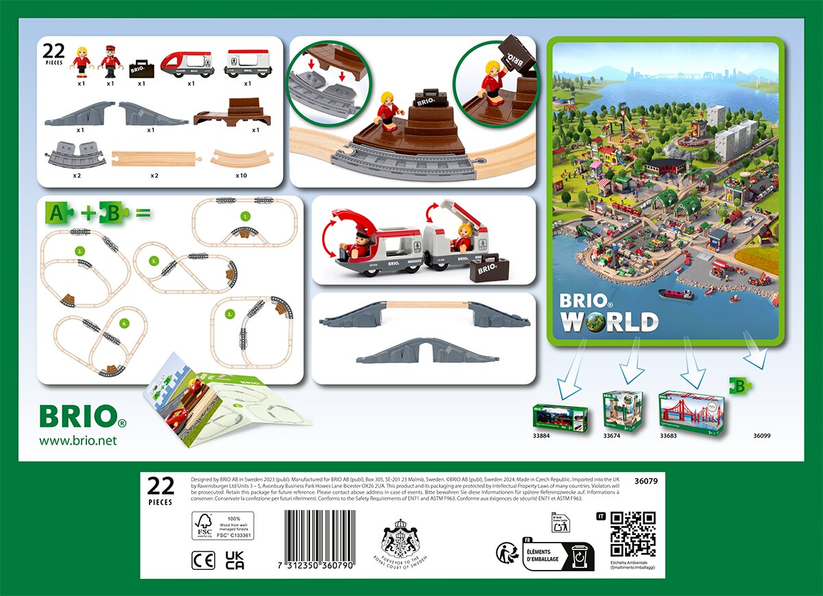 Imagen 3 de Set ferroviario de viaje básico BRIO