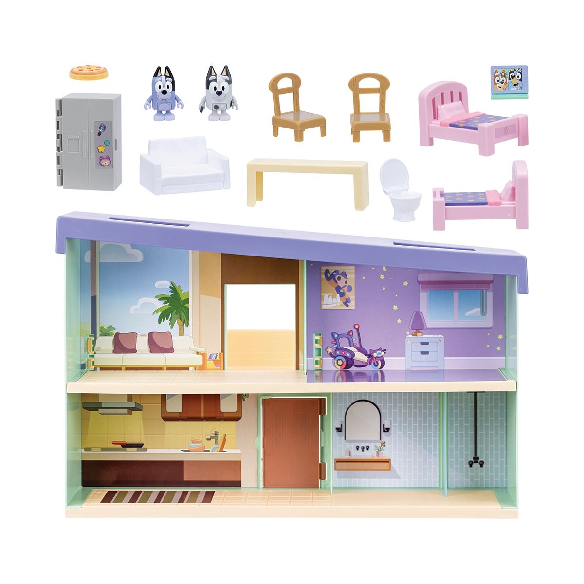 Playset Casa de Muffin. Incluye 10 accesorios y figura exclusiva de Muffin Bluey 2