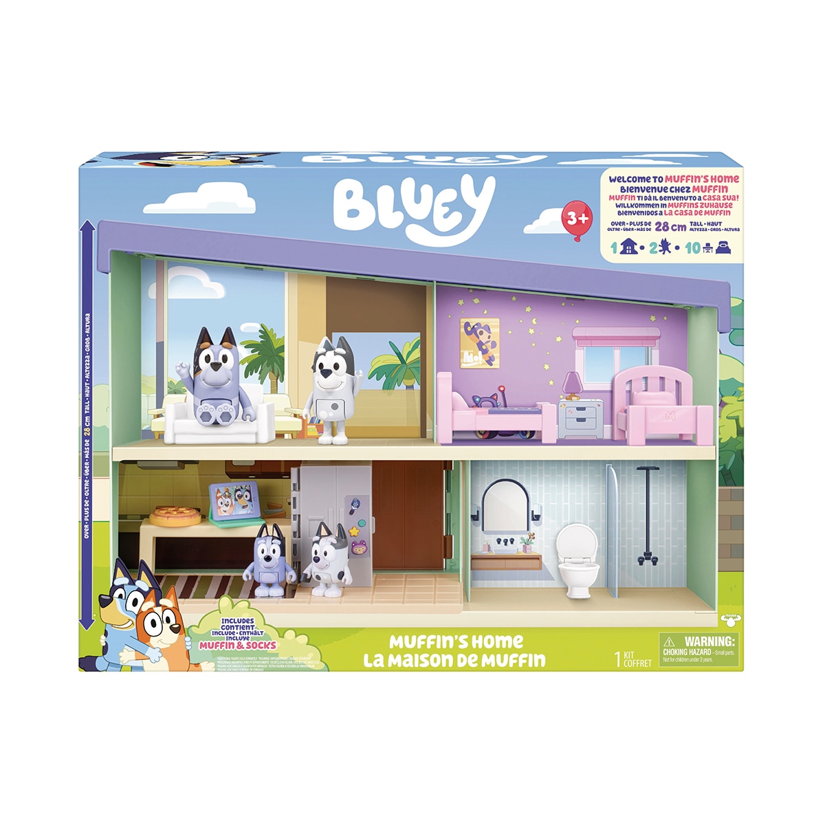 Playset Casa de Muffin. Incluye 10 accesorios y figura exclusiva de Muffin Bluey 9