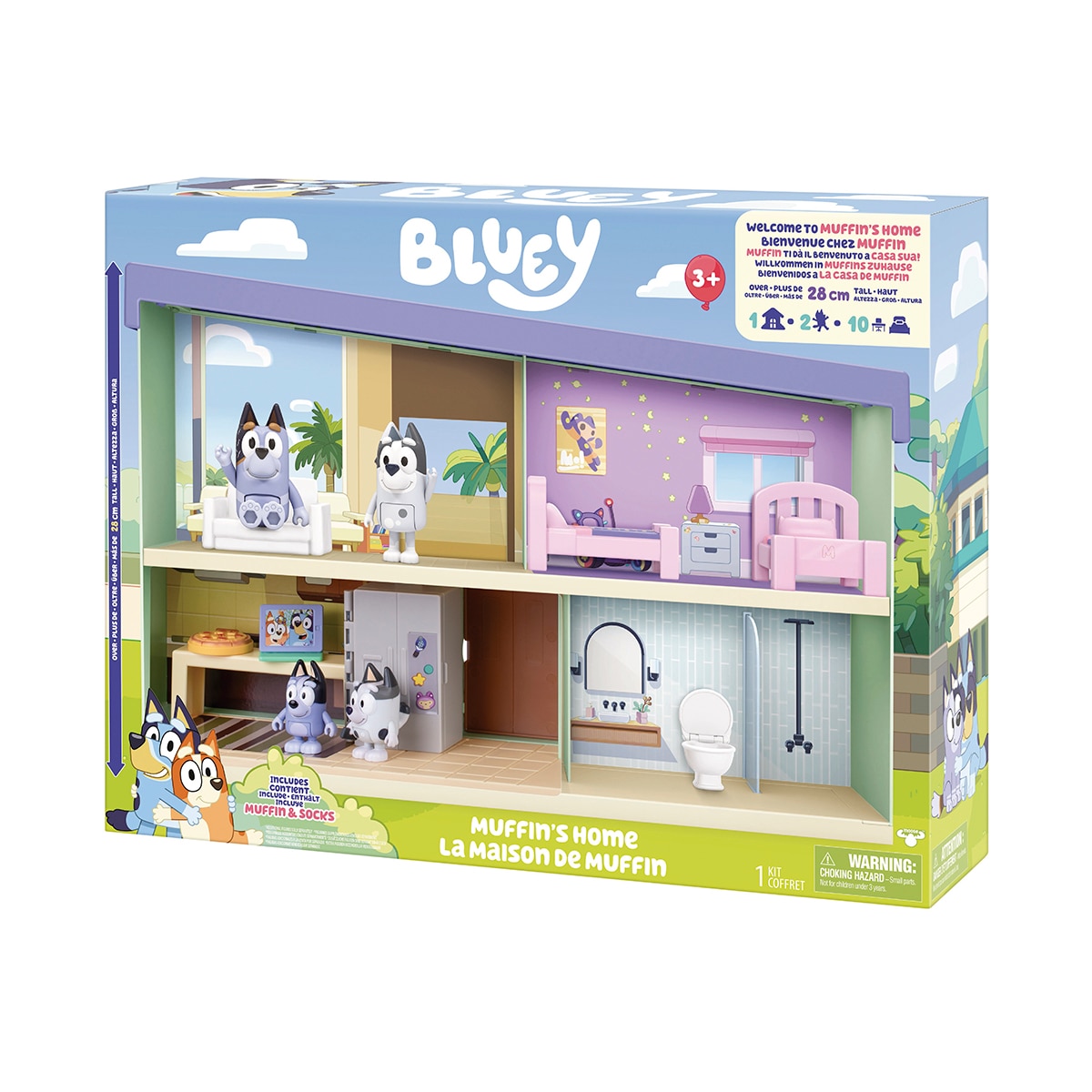 Playset Casa de Muffin. Incluye 10 accesorios y figura exclusiva de Muffin Bluey 11
