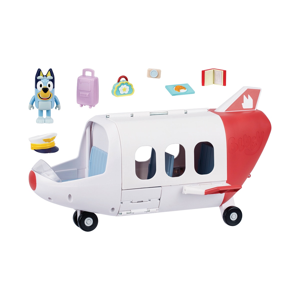 Playset Avión de Bluey. Incluye 1 figura de Bluey y 6 accesorios Bluey 2