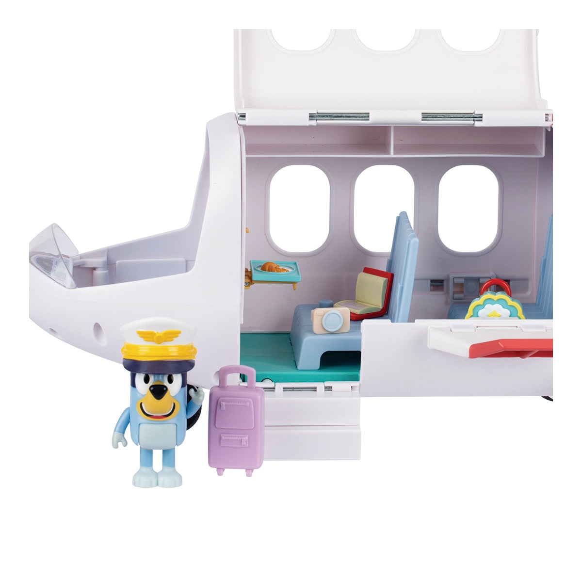 Playset Avión de Bluey. Incluye 1 figura de Bluey y 6 accesorios Bluey 3