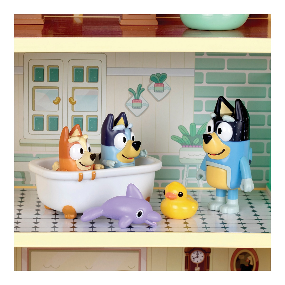 Playset Mega Casa de Bluey 12 áreas de juego, 4 nuevas habitaciones, con luces y sonidos. Incluye 4 figuras y accesorios exclusivos Bluey 5
