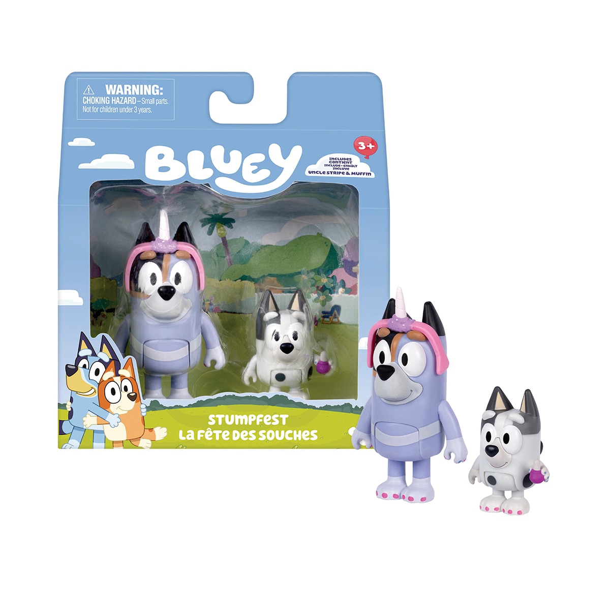 Imagem 0 de Bluey Pack de 2 Figuras Modelo sortido envio aleatório