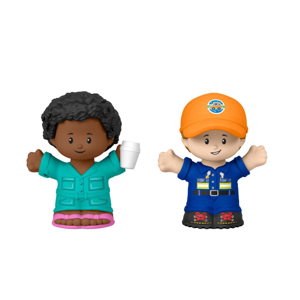 Imagen 5 de Juguete para bebés Little People con gasolinera, coche y figuras para +1 año Fisher-Price