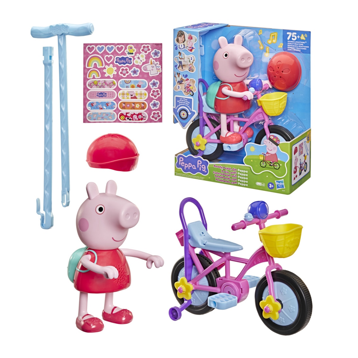 Muñeca Pedaleando con Peppa Peppa Pig Hasbro 1