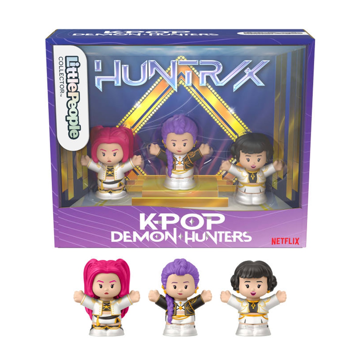 Imagen 1 de Figura Little People Collector Las guerreras K-pop HUNTR/X edición especial con 3 figuras y embalaje premium para fans de la película