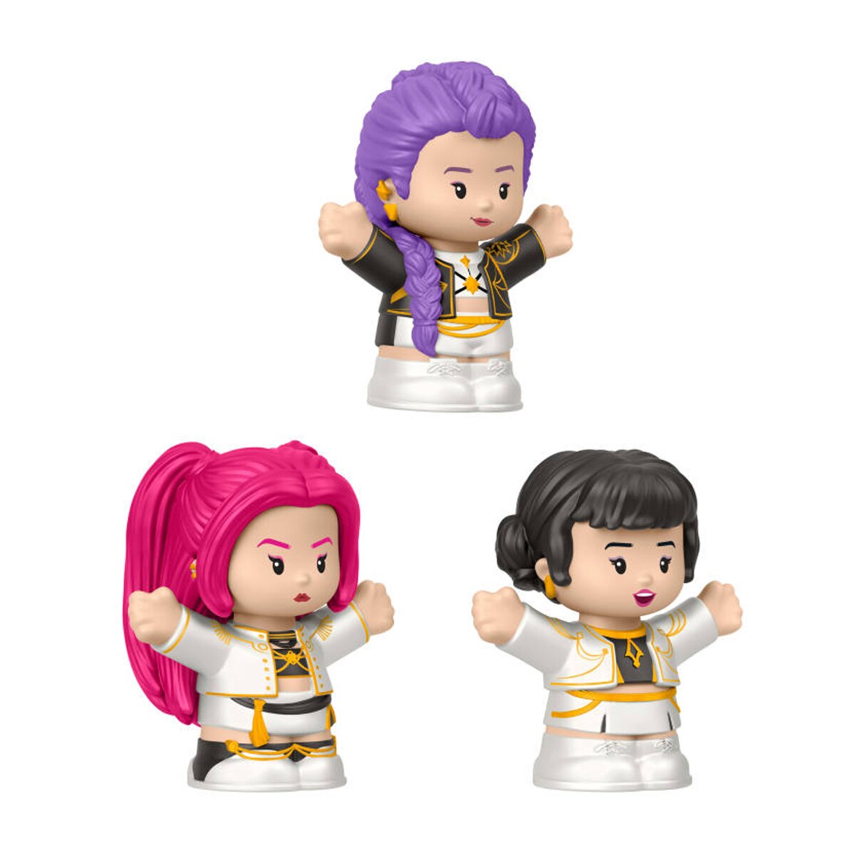 Imagen 4 de Figura Little People Collector Las guerreras K-pop HUNTR/X edición especial con 3 figuras y embalaje premium para fans de la película