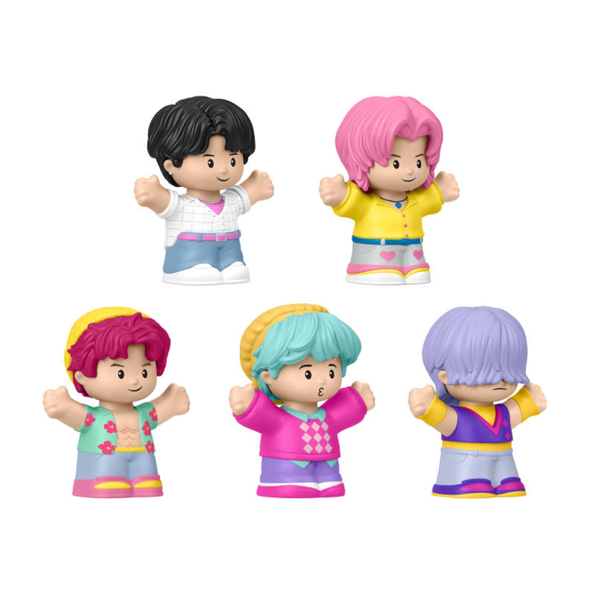 Figura Little People Collector Las guerreras K-pop Saja Boys edición especial con 5 figuras y embalaje premium para fans de la película 2