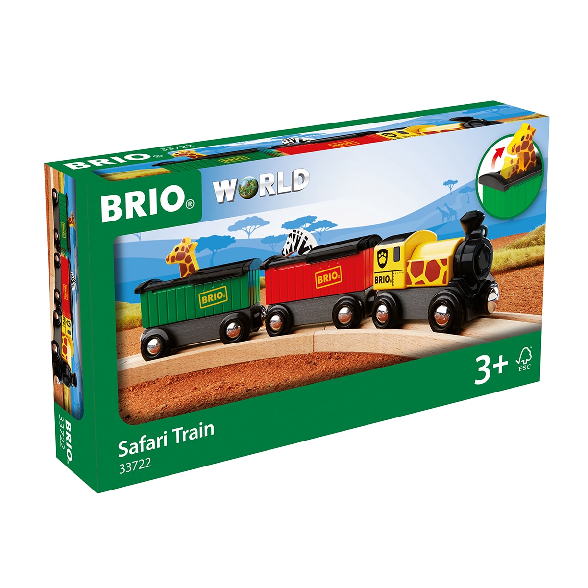 Imagen 1 de Juguetes de empujar y tirar no eléctricos Tren de safari Brio