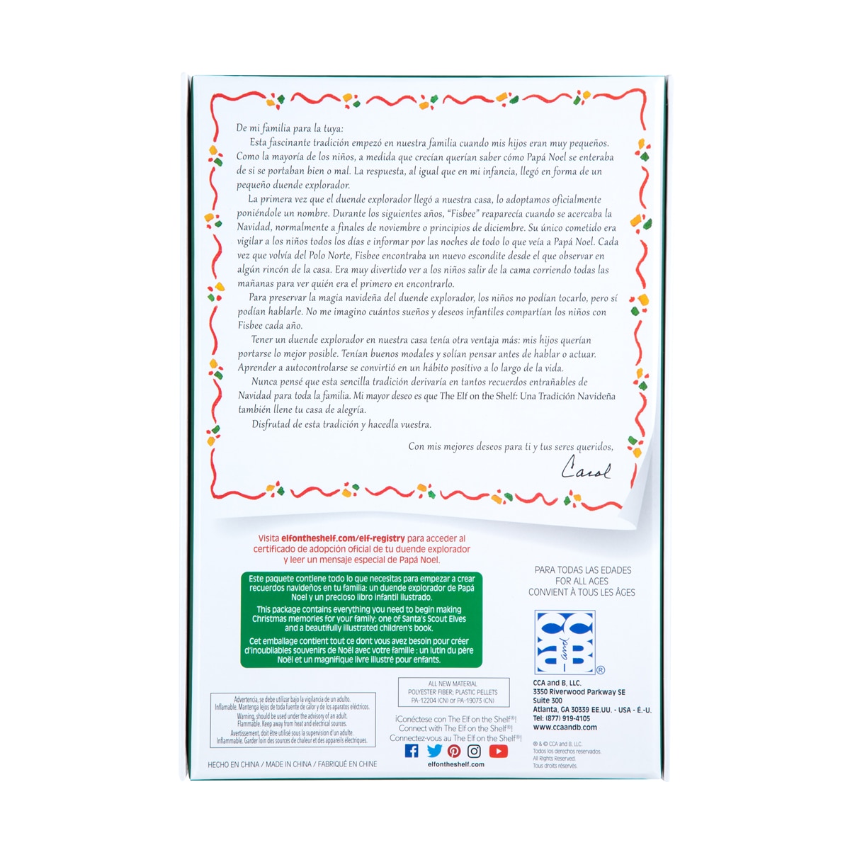 Cuento y Muñeco Elfo Niña The Elf On The Shelf 3