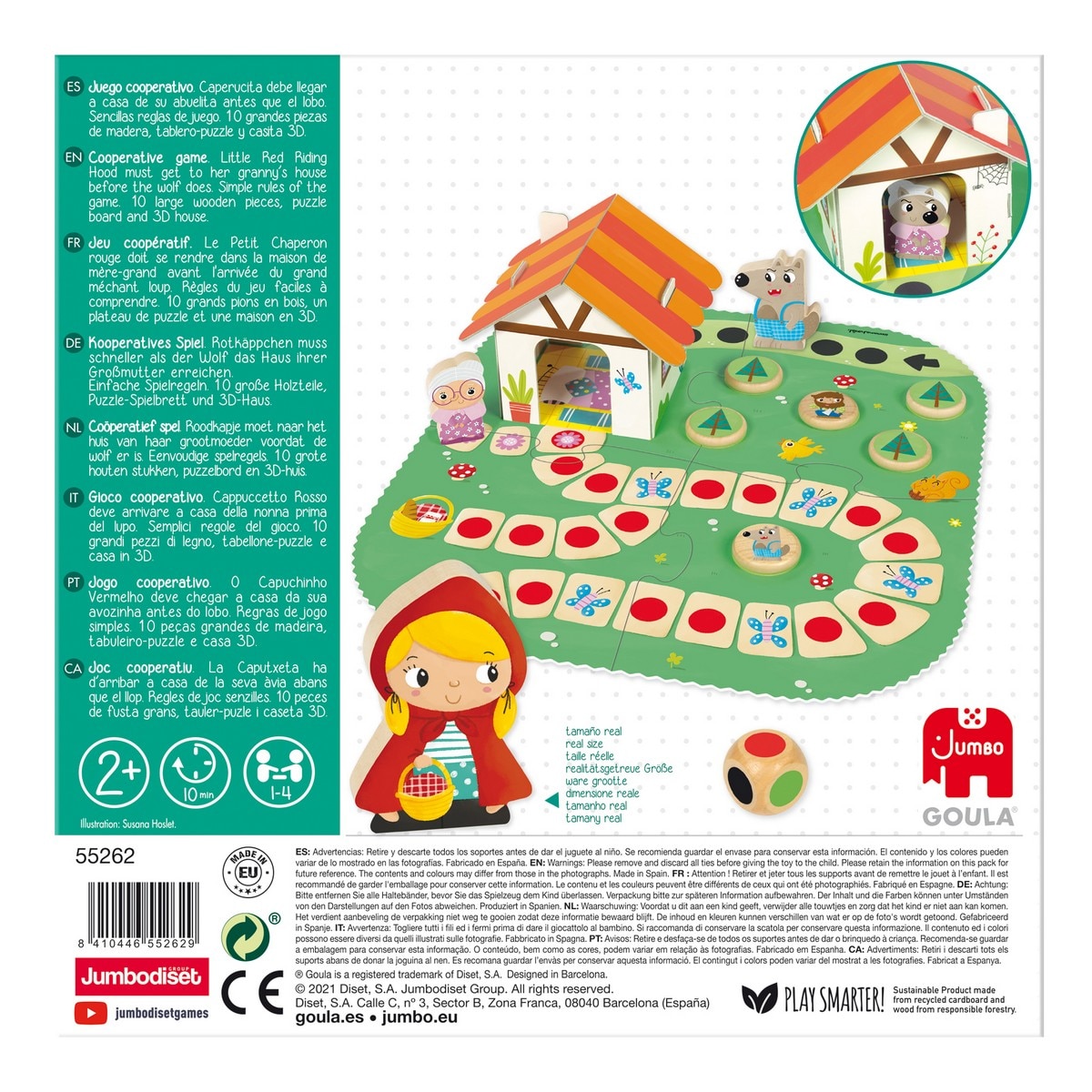 Juego de mesa Little red ridding hood Juguete de Madera Goula 3