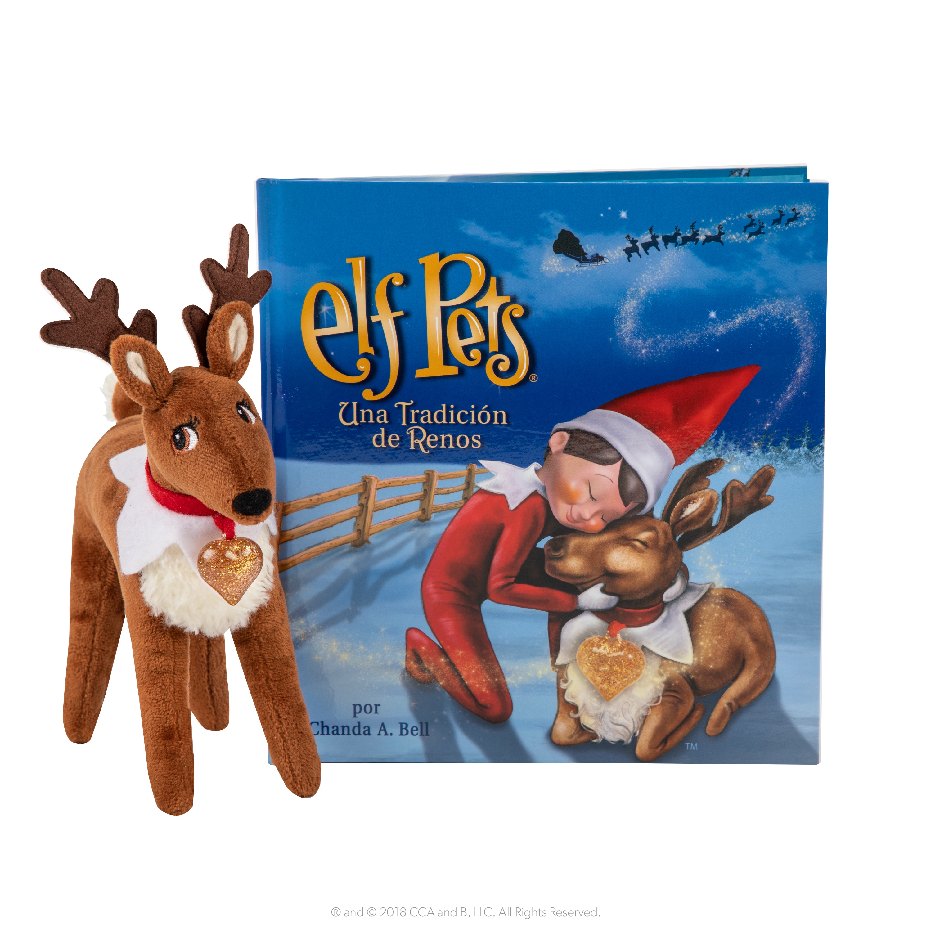 The elf on the shelf: Elf pets, cuento y peluche reno 2