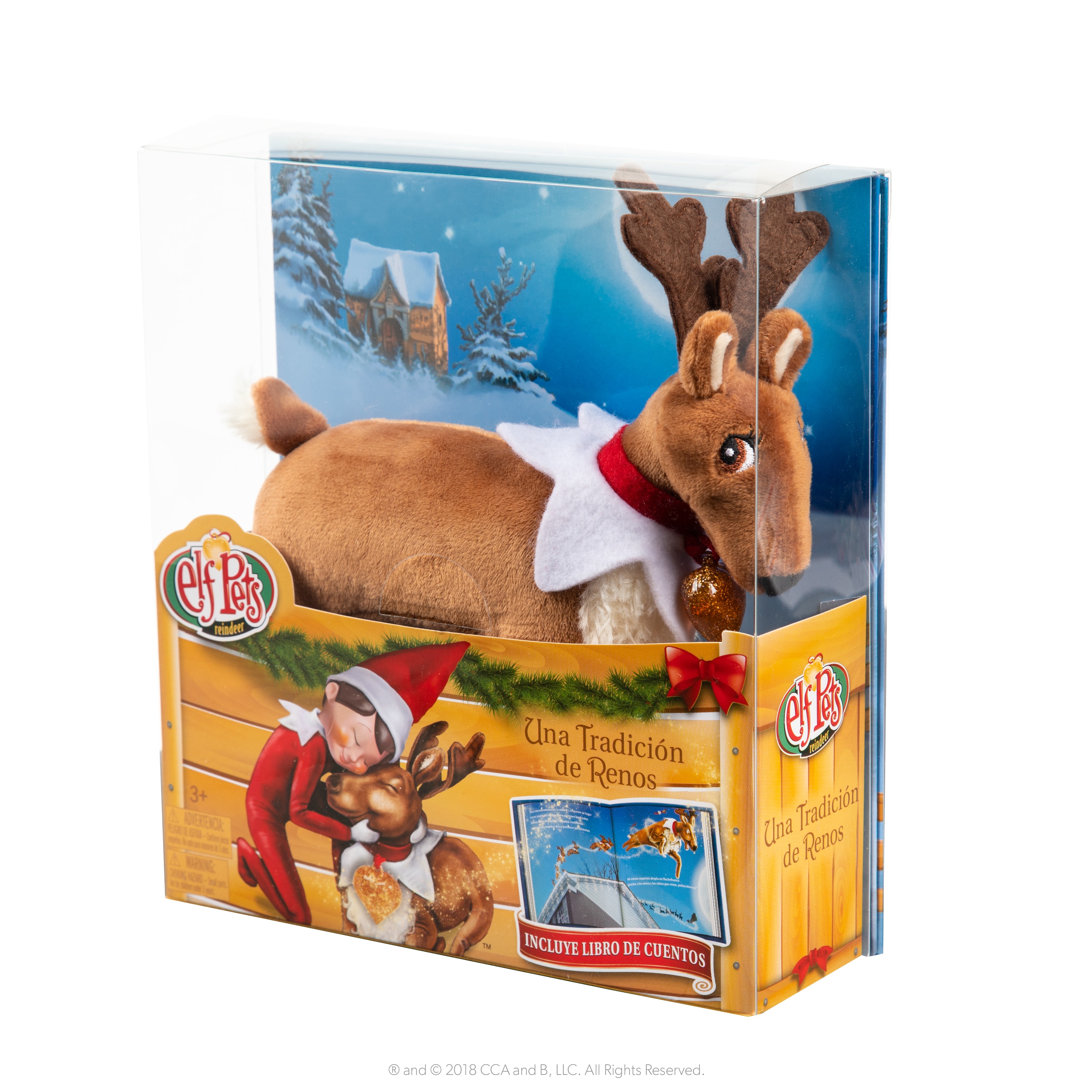 The elf on the shelf: Elf pets, cuento y peluche reno 3