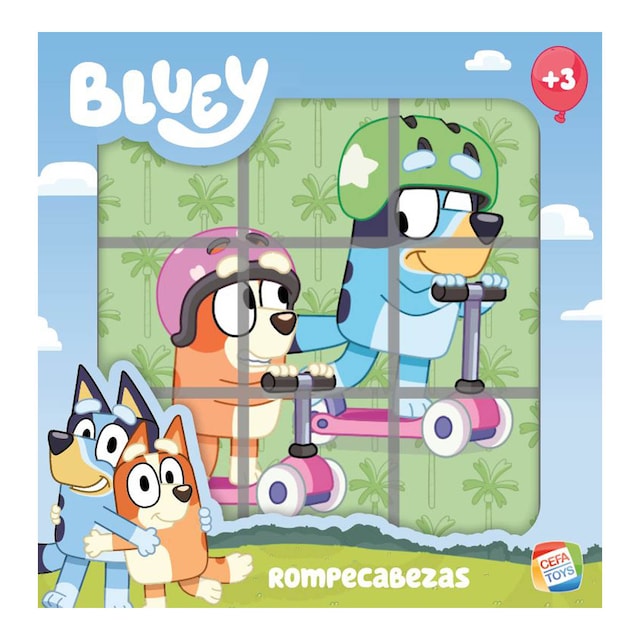 Rompecabezas 9 Cubos  Bluey