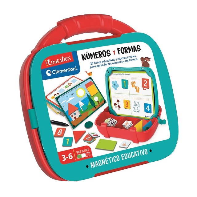 Imagen 0 de Education Clementoni- Maletín Magnético Números y Formas