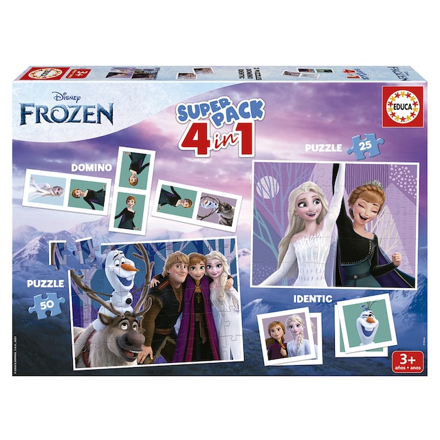 Puzzles Superpack 4 In 1 Frozen Educa