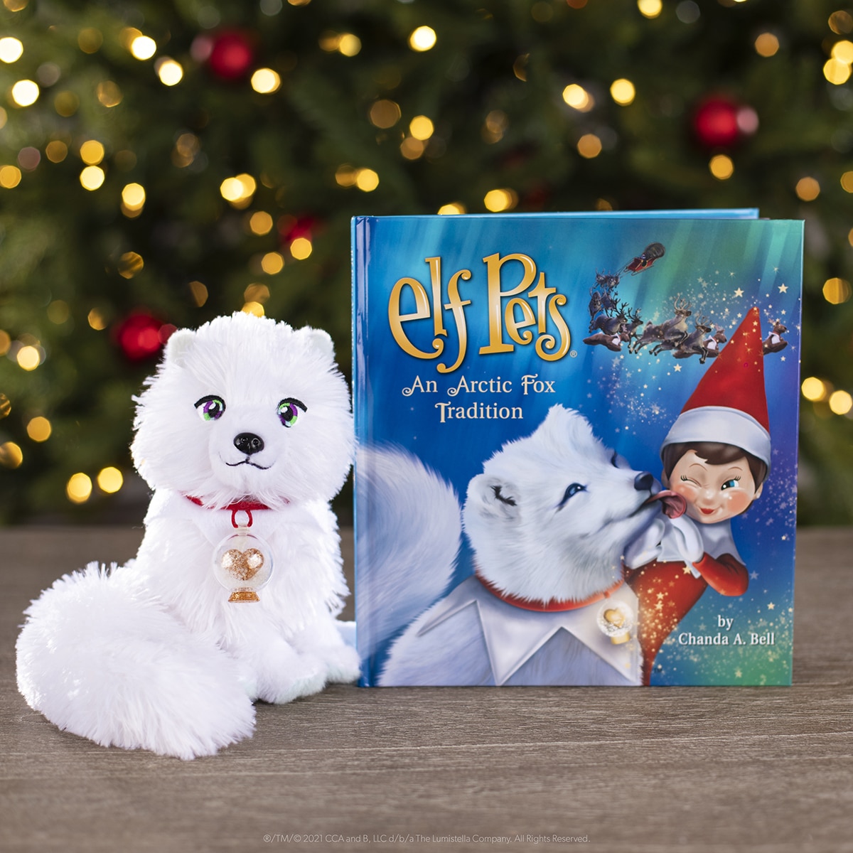 Cuento y peluche Zorro Ártico Elf Pets The Elf on The Shelf Cefa Toys 3
