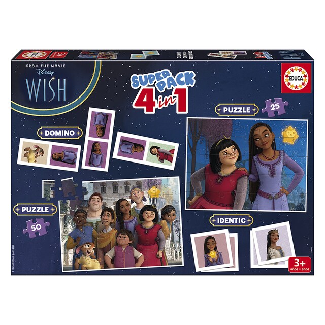 Imagen 0 de Superpack 4 en 1 Wish Disney Educa Borrás