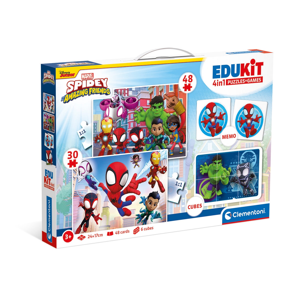Imagen 0 de Puzzle Edukit 4 en 1 - Spidey Clementoni