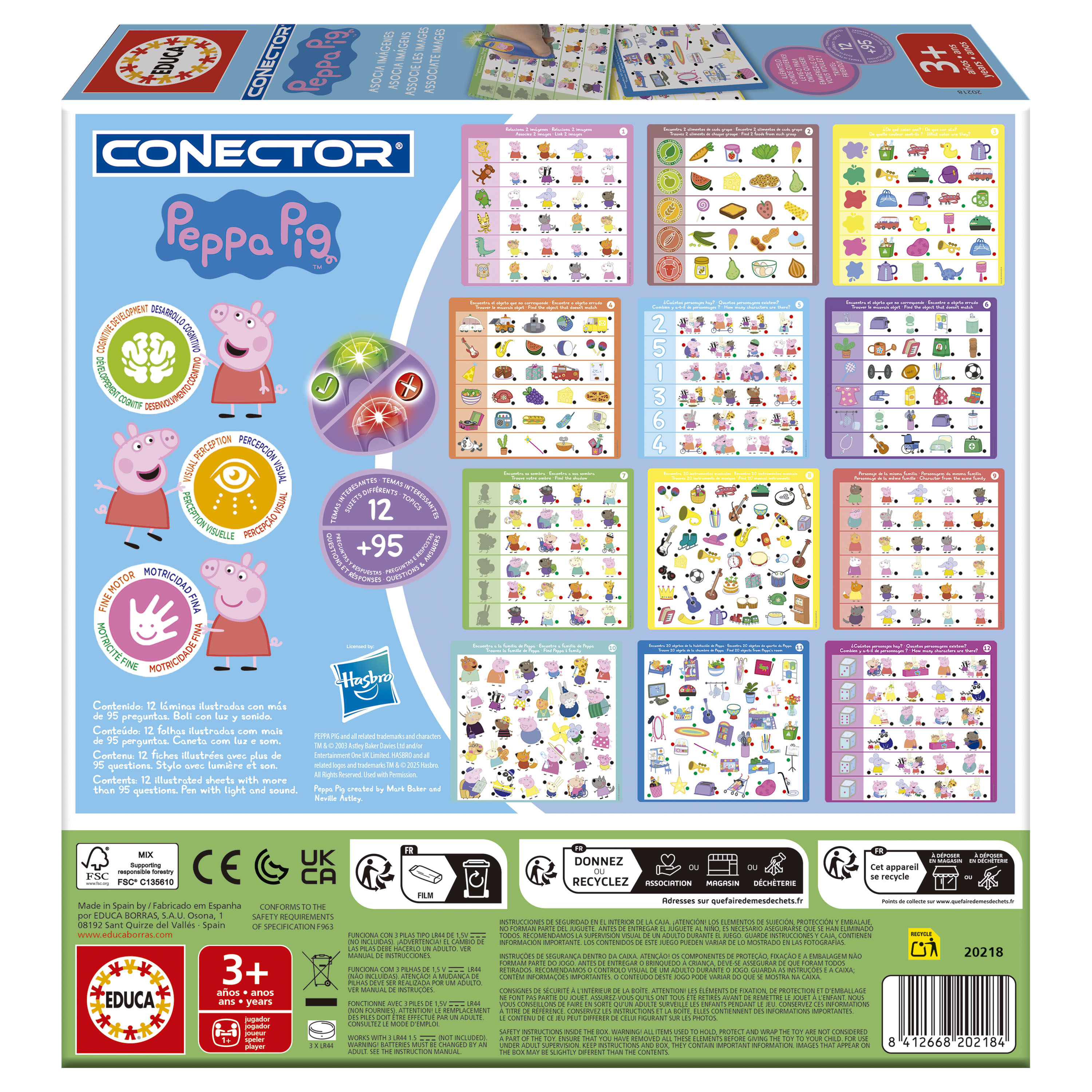 Juego educativo Conector Boli Peppa Pig Educa 3