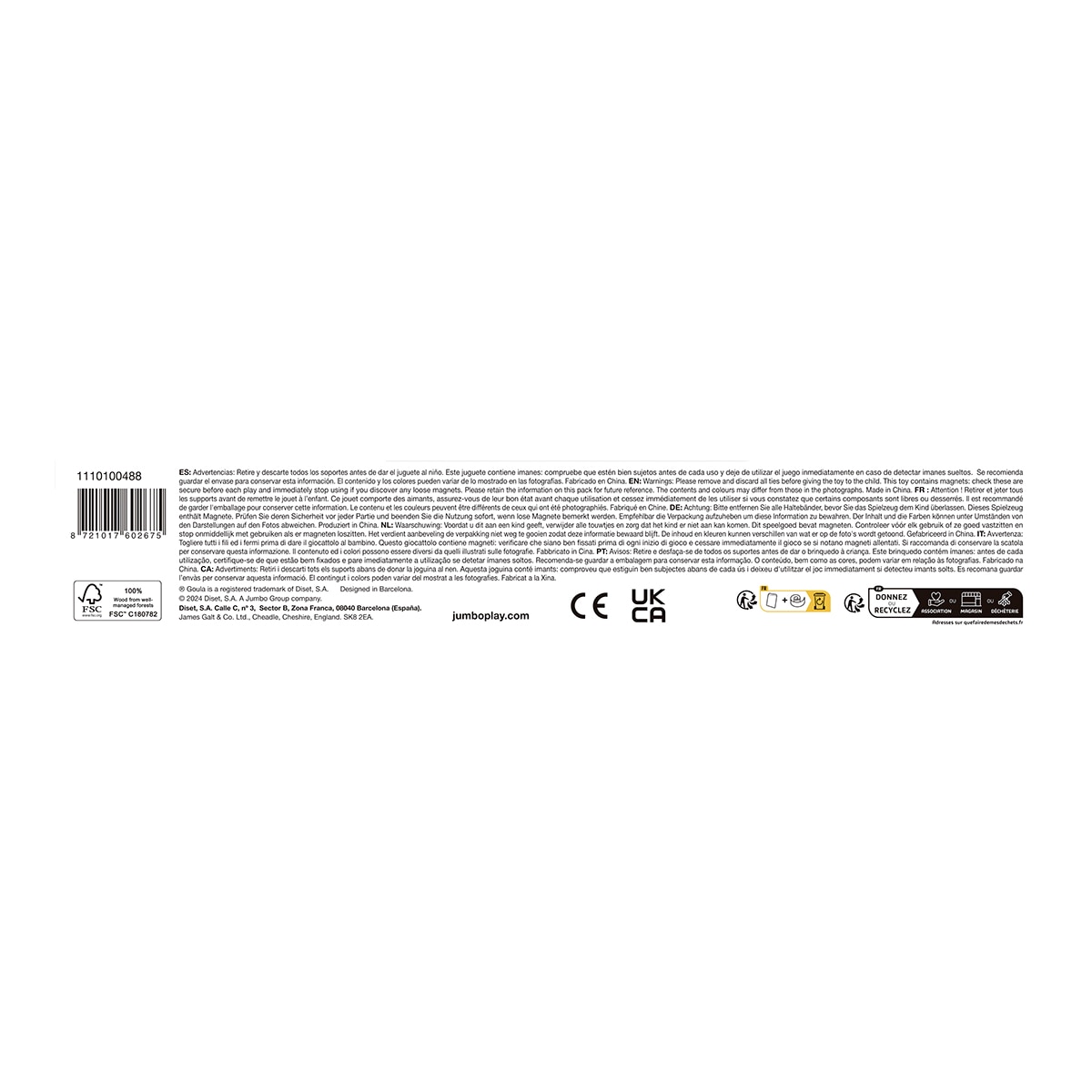 Juego educativo Granja Magnética Goula Diset 10