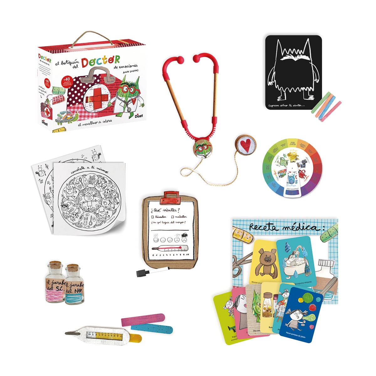 Juego educativo Doctor de las emociones El Monstruo de Colores Diset 3