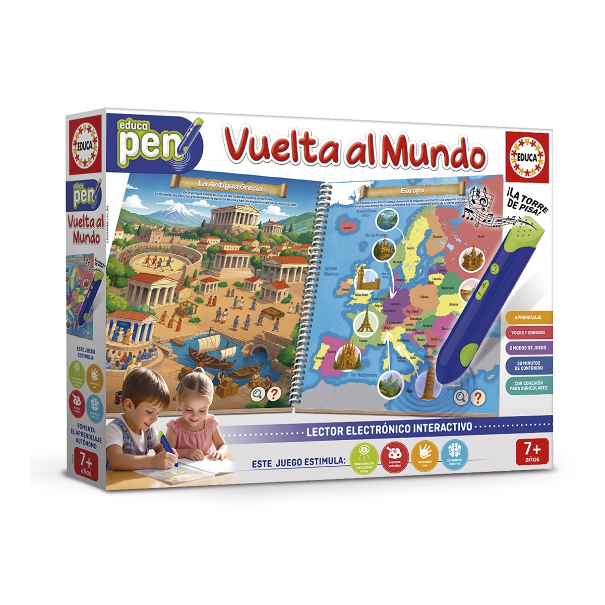 Educa Borrás – Juego educativo Educapen viaje por el mundo Educa Borrás.