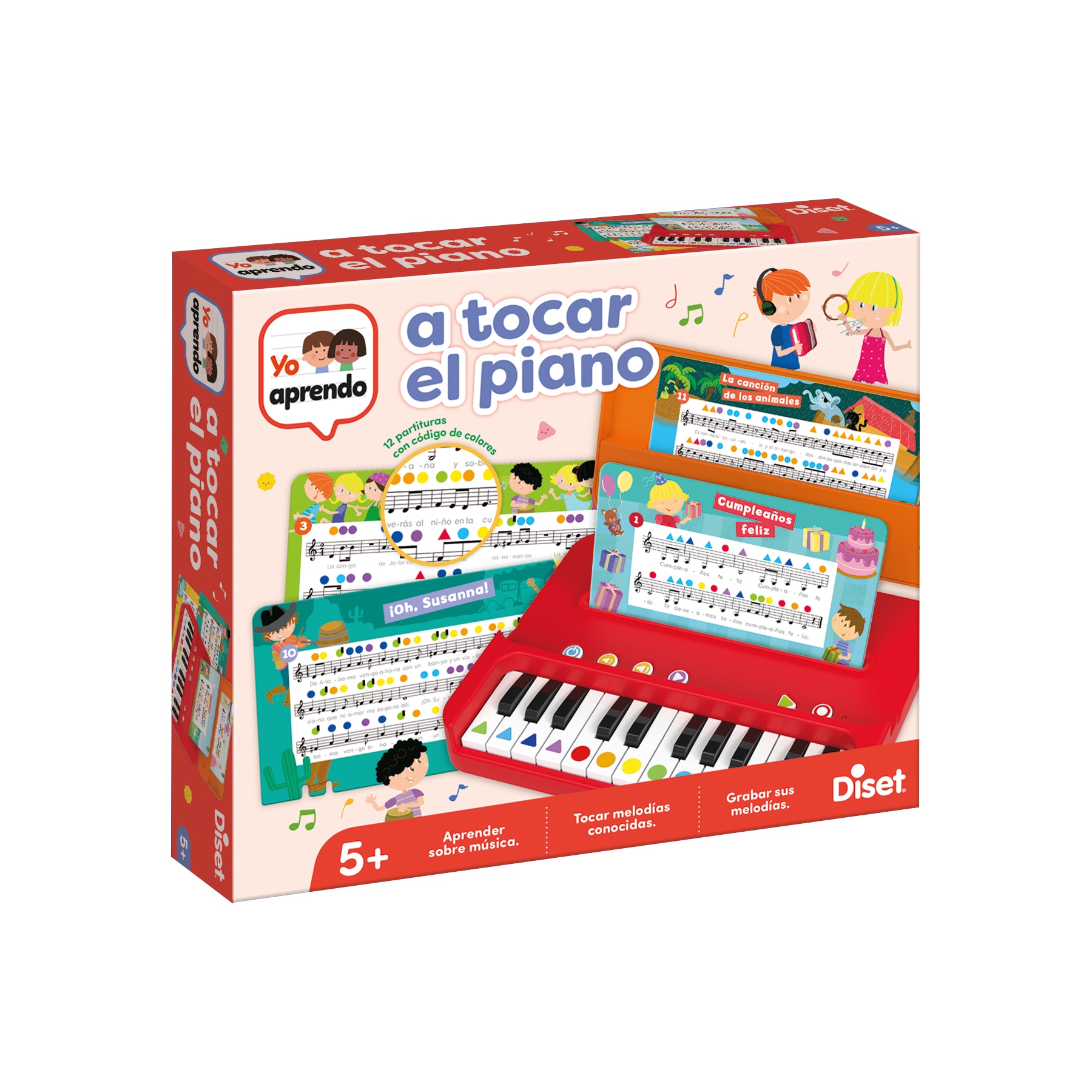 Maletín educativo para tocar el piano Yo Aprendo Diset 3
