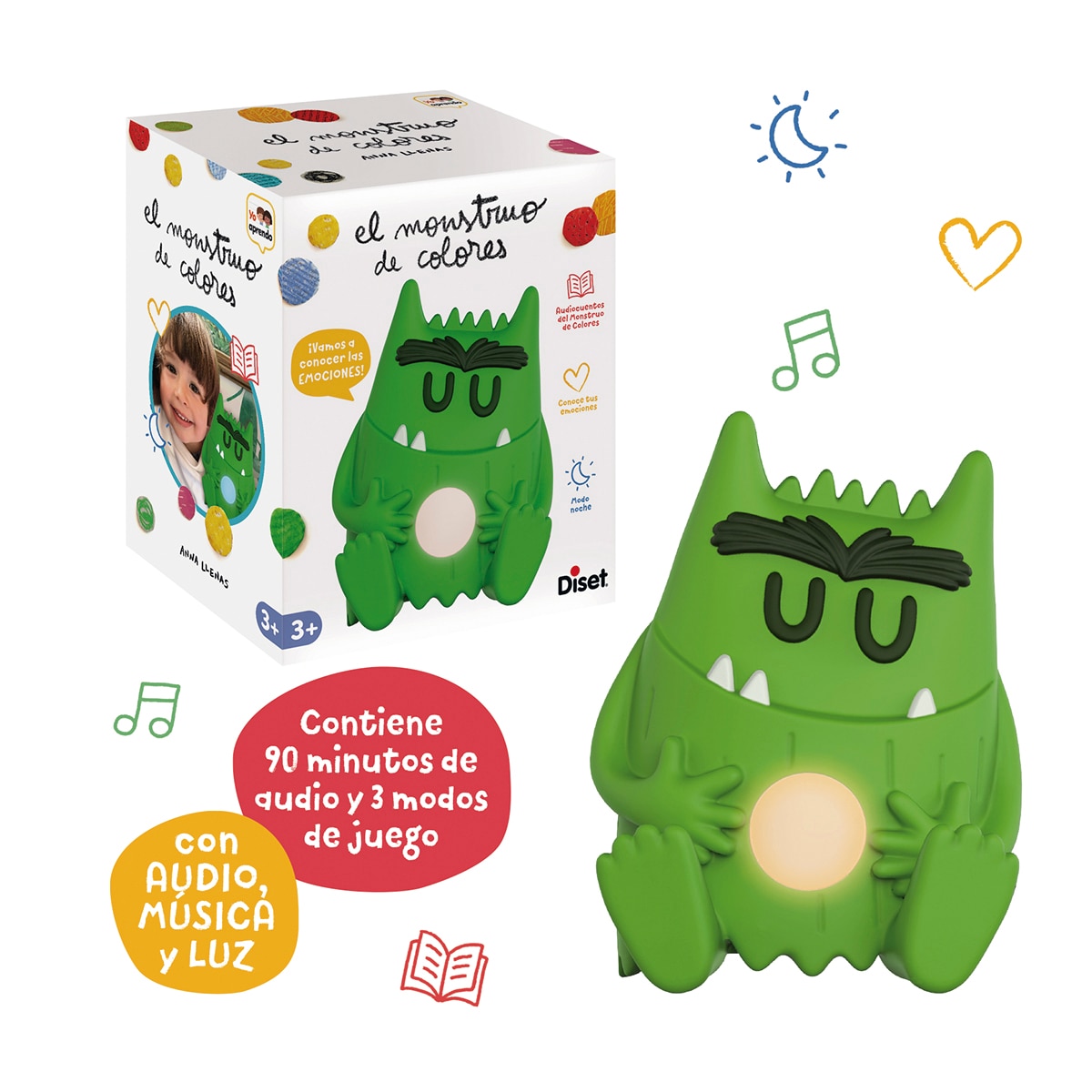 Diset – Cuenta Cuentos Mi primer compañero El Monstruo de Colores Diset.