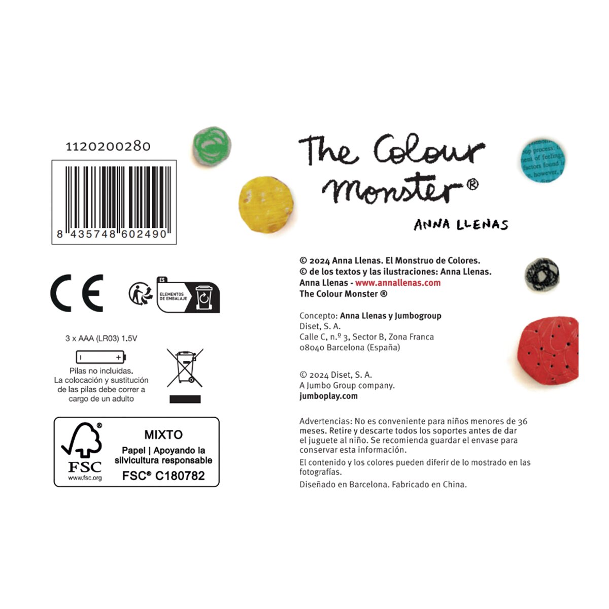 Cuenta Cuentos Mi primer compañero El Monstruo de Colores Diset 7