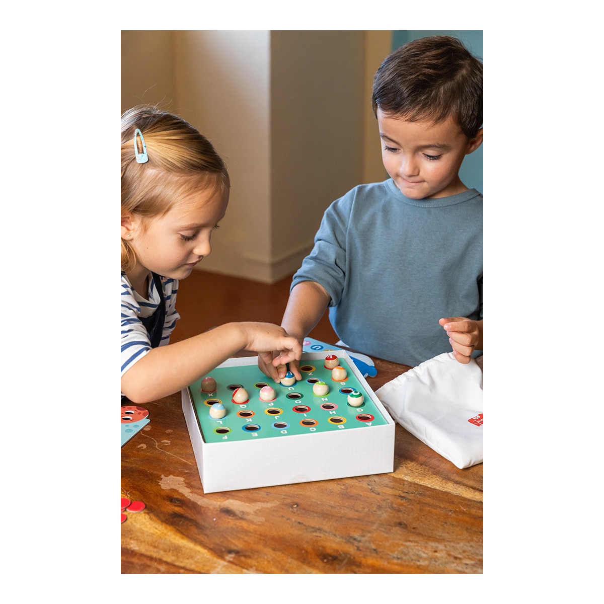 Jogo Educativo Bingo Alfabeto com Peças de Madeira Goula Diset 3
