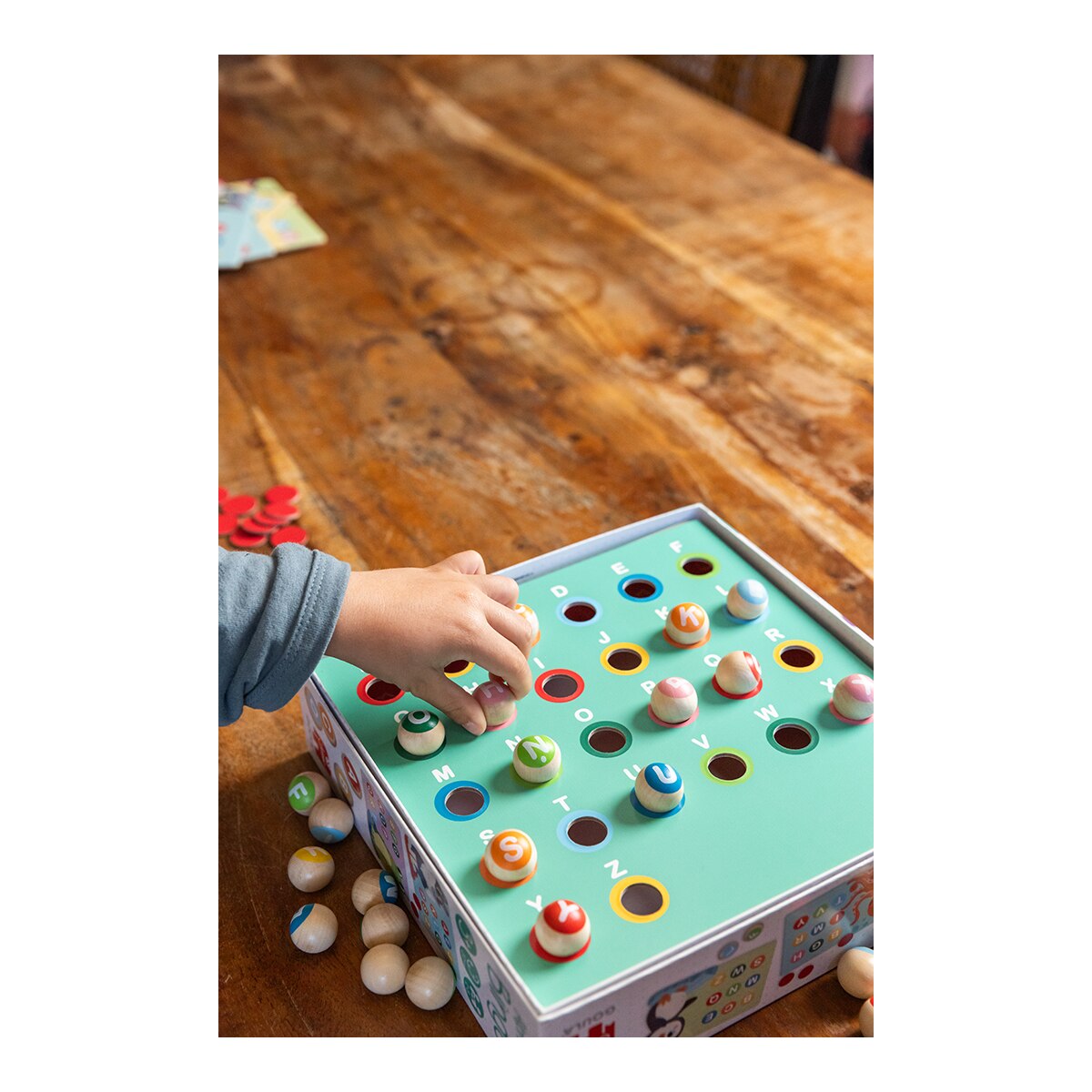 Jogo Educativo Bingo Alfabeto com Peças de Madeira Goula Diset 4