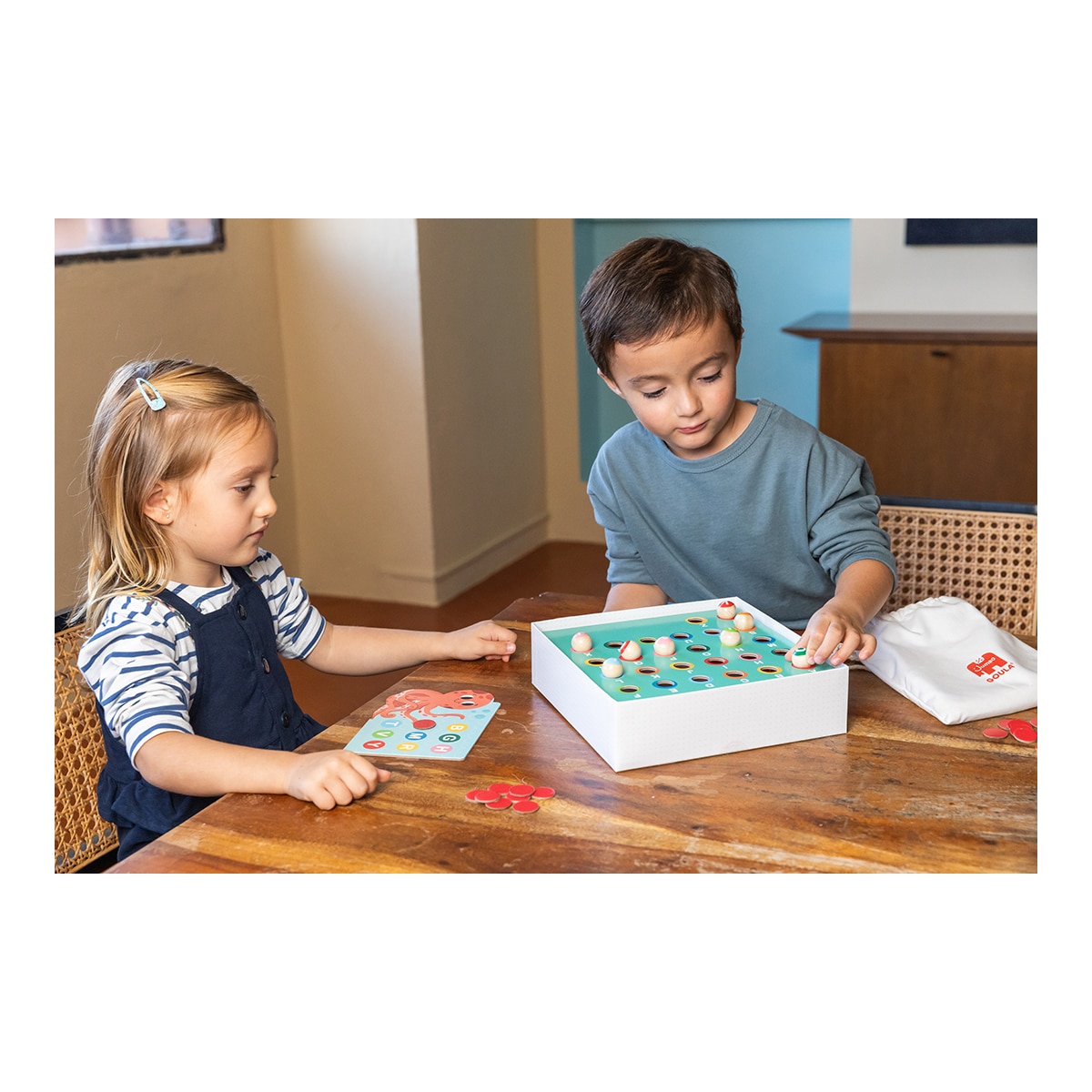 Jogo Educativo Bingo Alfabeto com Peças de Madeira Goula Diset 6
