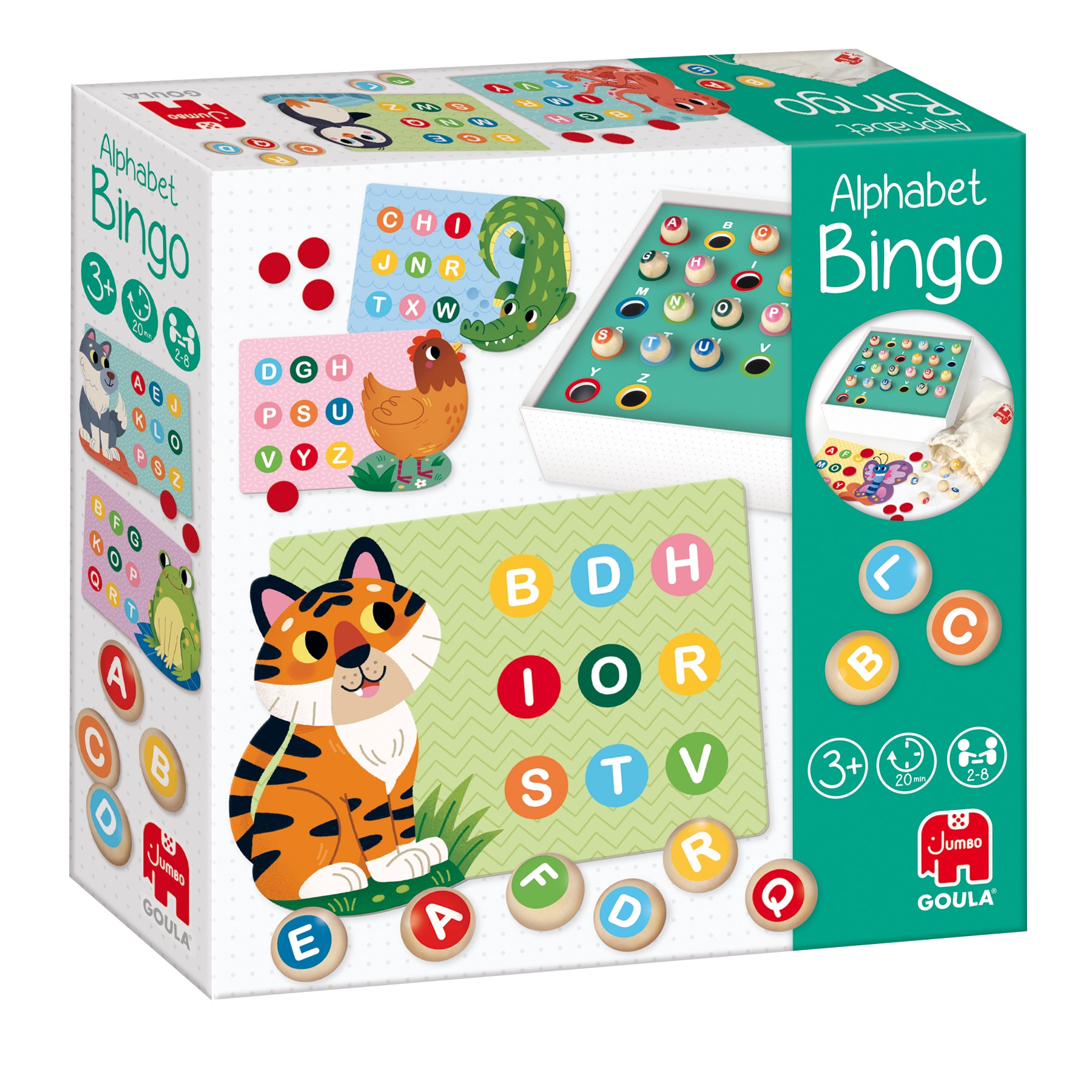 Jogo Educativo Bingo Alfabeto com Peças de Madeira Goula Diset 7