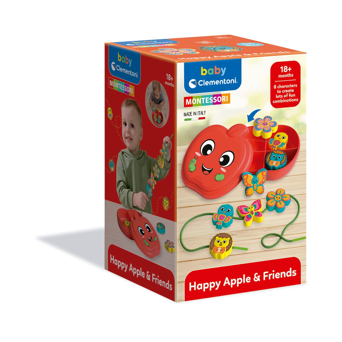 Imagen 0 de Juguete infantil Basic Happy Apple & Friends Montessori Clementoni