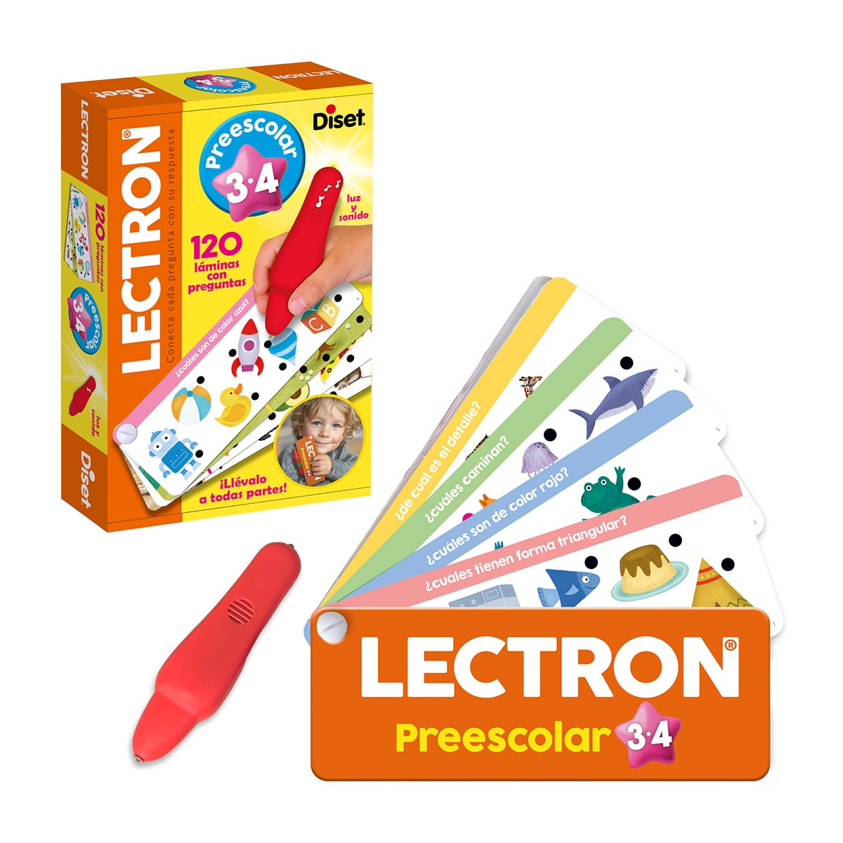 Imagen 0 de Juego educativo portátil Lectron Fan on the Go Preescolar Diset