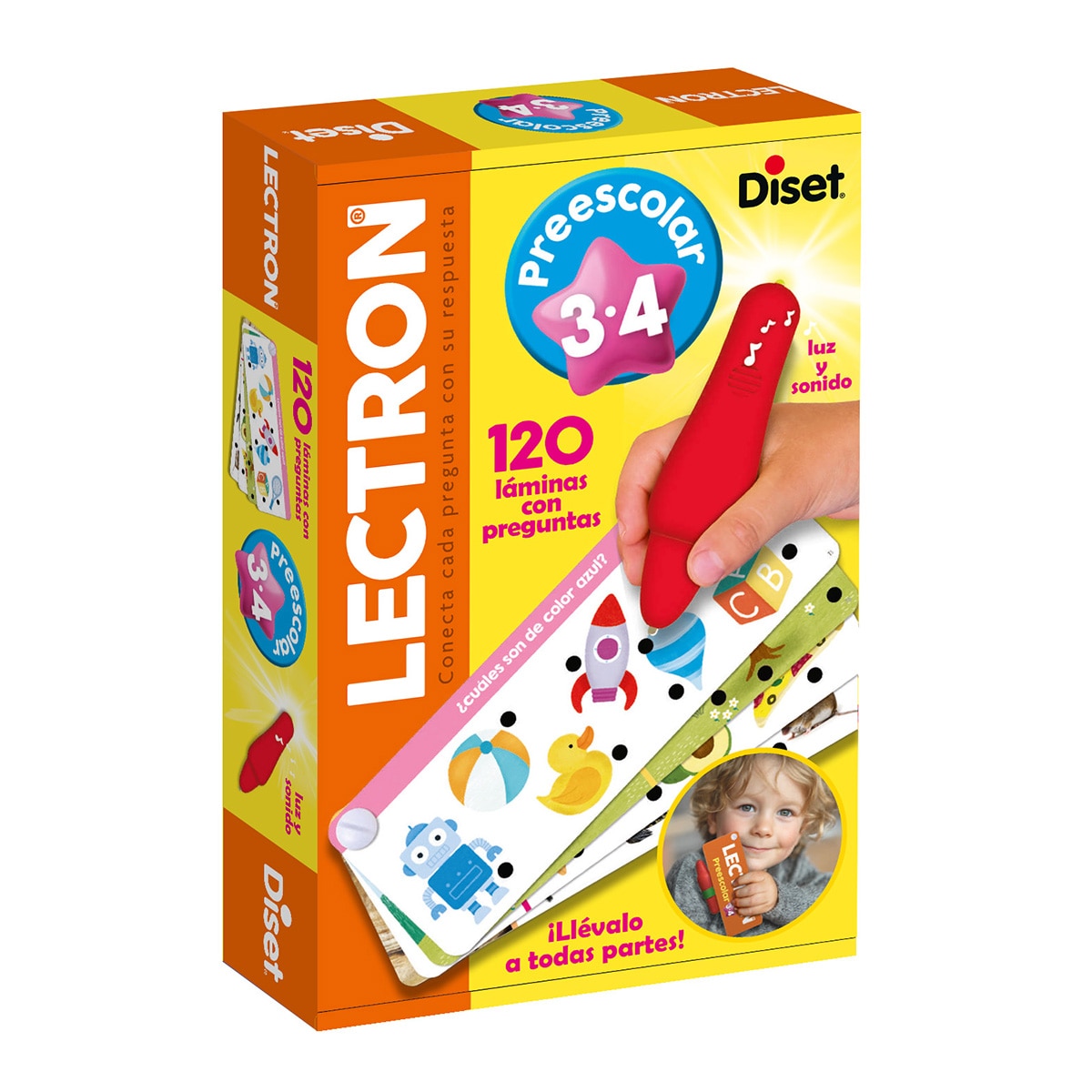 Juego educativo portátil Lectron Fan on the Go Preescolar Diset 8