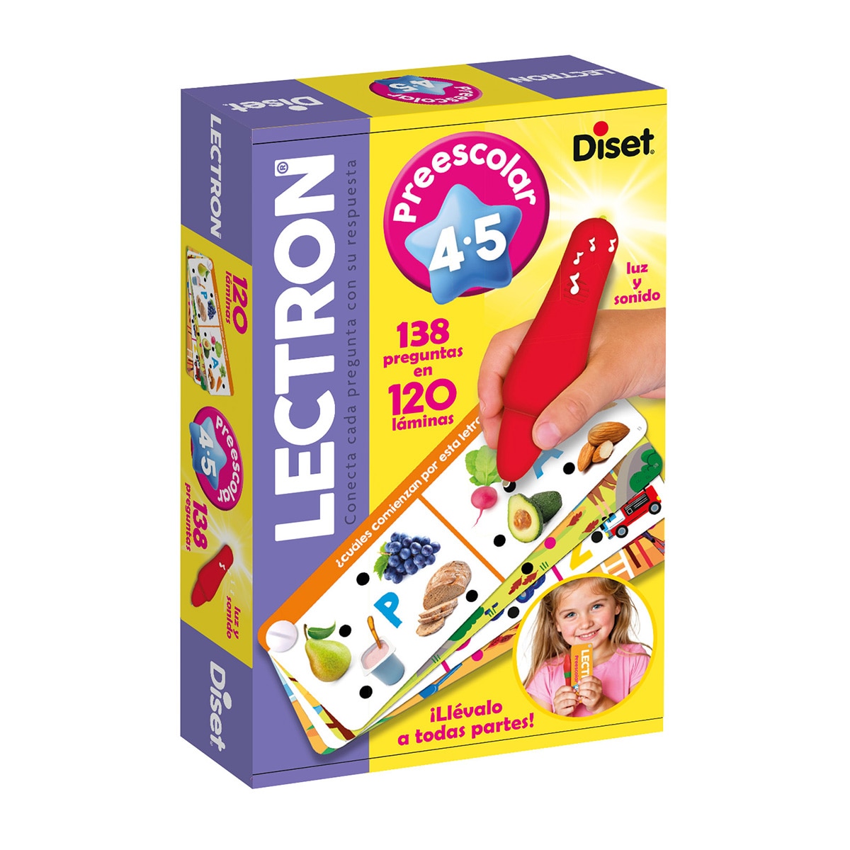 Juego educativo portátil Lectron Fan on the Go Preescolar Diset 4