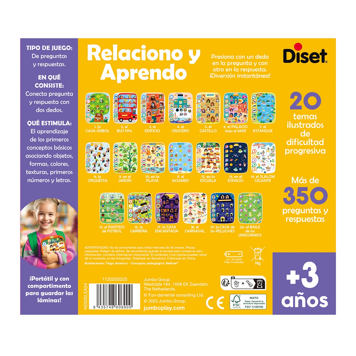 Juego educativo Lectron Touch & Learn Relaciono y Aprendo L Diset 7